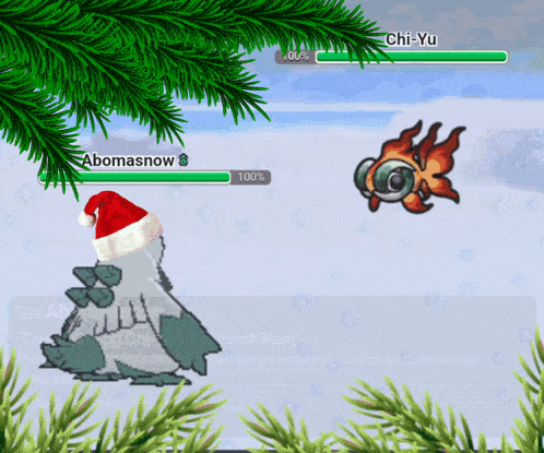 a video game with abomasnow and chi-yu