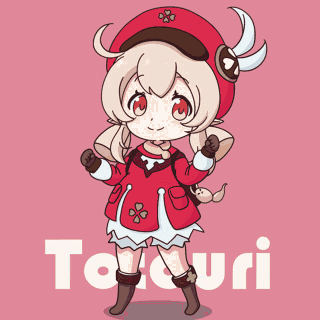 a cartoon drawing of a girl with the name tatouri written below her