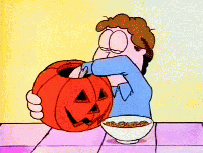 Garfield Halloween GIF - Garfield Halloween Jon GIFs