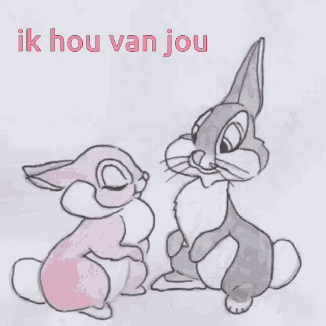 Love You Bunny GIF - Love You Bunny Ik Hou Van Jou GIFs
