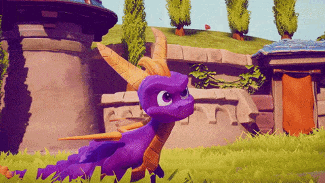 Spyro The Dragon Running GIF - Spyro The Dragon Running Slow Mo GIFs