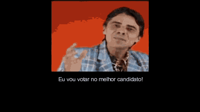 a picture of a man with the words vote no ze ninguem