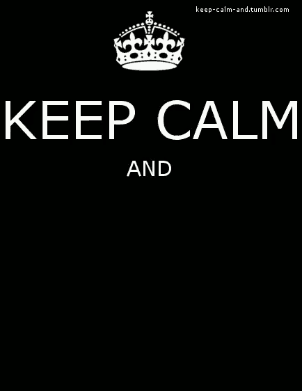 a keep calm and happy new year poster with a crown on it