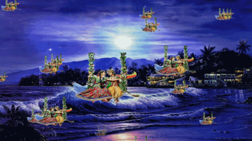 Lord Krishna Sea GIF - Lord Krishna Sea Nature GIFs