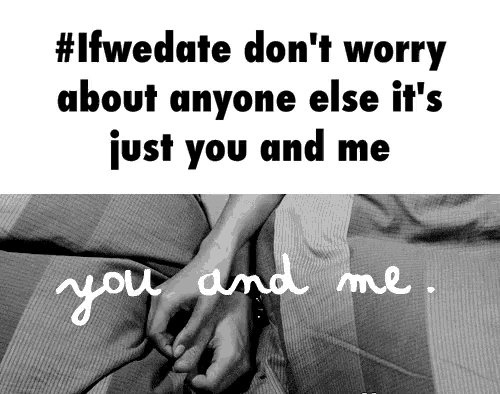 a black and white photo of a person holding hands with the words " you and me " below