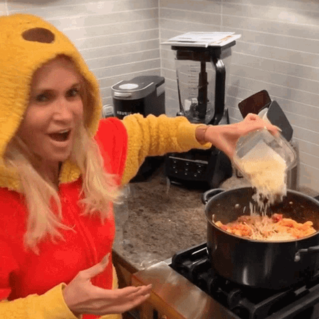 Pouring Cheese Kristin Chenoweth GIF