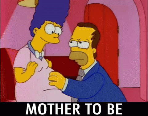 Mother To Be Simpsons GIF - Mother To Be Simpsons GIFs