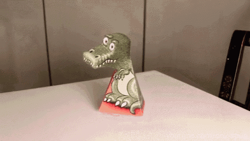 I'Ll Be Watching You GIF - Trex Illusion Paper GIFs