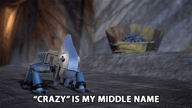 Crazy Is My Middle Name Ace GIF - Crazy Is My Middle Name Ace Dinotrux GIFs