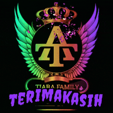 a logo for the tiara family with a crown and wings