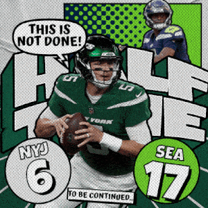 an advertisement for the new york jets says this is not done and to be continued