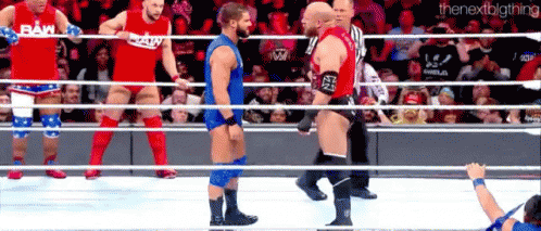 Bobby Roode Triple H GIF - Bobby Roode Triple H Push Off GIFs