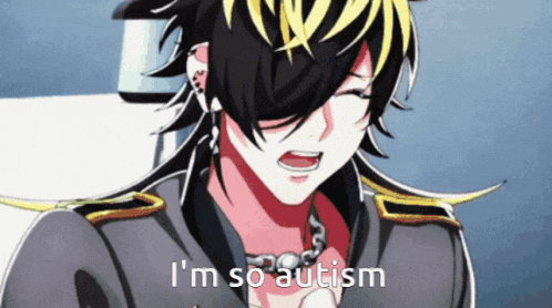 a cartoon character is saying that he is so autistic