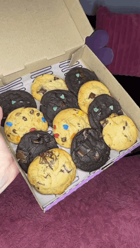 Insomnia Cookies Box Of Cookies GIF - Insomnia Cookies Cookies Box Of Cookies GIFs