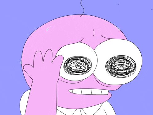 a cartoon character with a surprised look on his face and big eyes