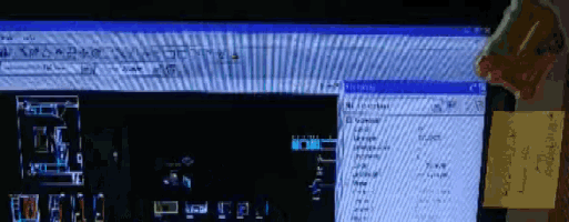 a computer screen with a sticky note that says " i love you "