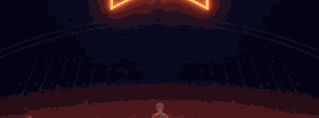 a man in a white suit is standing in a field of fire .