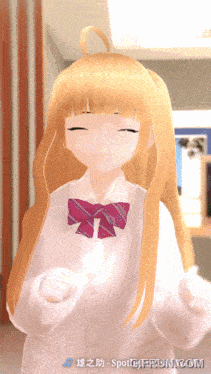 a picture of a girl with long blonde hair and a pink bow tie is on a website called spotthefun.com