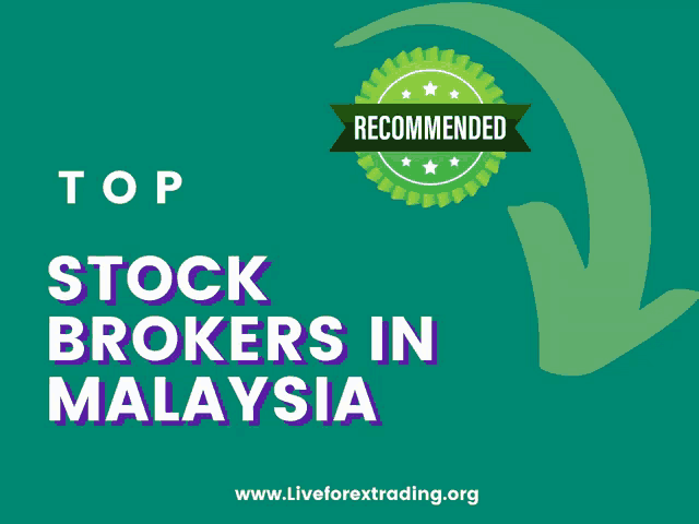 top stock brokers in malaysia is written on a green background