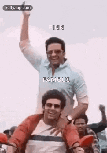 two men are riding a motorcycle together and one of them is famous .