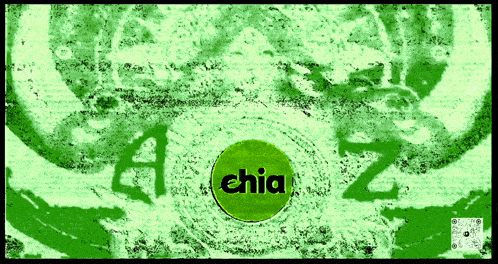 a green circle with the word chia in it