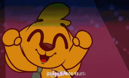 a cartoon drawing of a dog with the word cumple on it