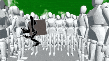a computer generated image of a group of people
