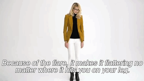 How To Wear White Jeans GIF