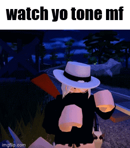 a picture of a girl in a hat with the words watch yo tone mf