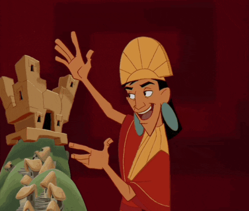 the emperor from the emperor 's new groove is shown