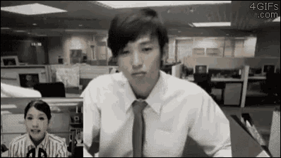 I Have A Really Important Job... GIF - Videocall Fail Working Seems Legit GIFs
