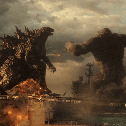 King Kong Godzilla GIF - King Kong Godzilla Punch GIFs