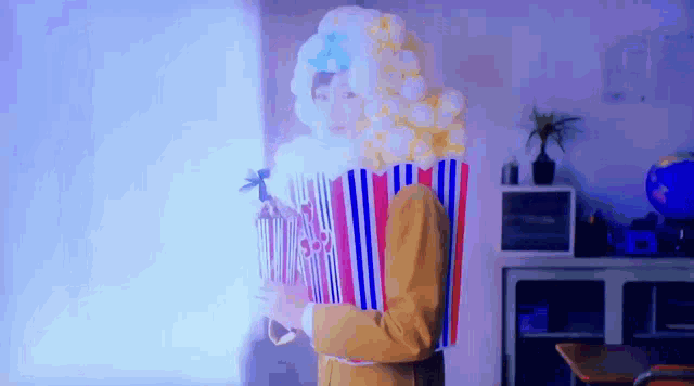 Girl Costume GIF - Girl Costume Popcorn GIFs