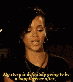 a woman says " my story is definitely going to be a happily ever after , "