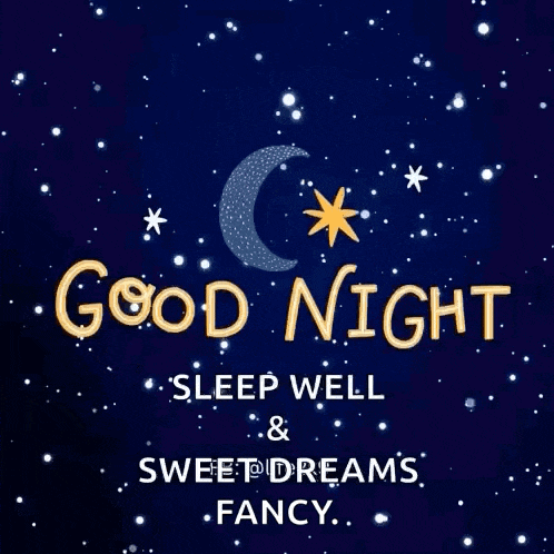a good night sleep well and sweet dreams fancy greeting card