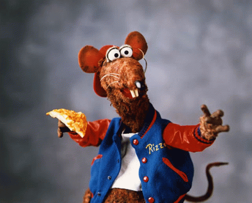 Rizzo The Rat Pizza Rizzo Pizza GIF - Rizzo The Rat Pizza Rizzo Pizza Rizzo Muppets Pizza GIFs