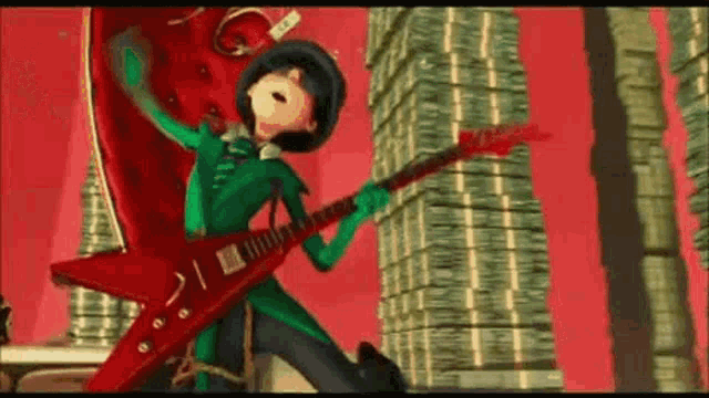 How Mad Can I Be Playing Guitar GIF - How Mad Can I Be Playing Guitar Flying Money GIFs