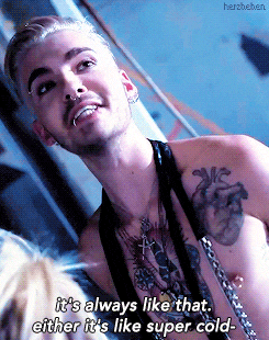 a shirtless man with a tattoo on his chest says it 's always like that