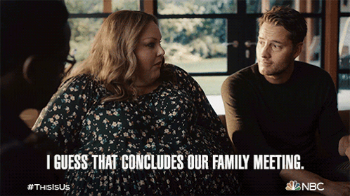 I Guess That Concludes Our Family Meeting Kate Pearson GIF - I Guess That Concludes Our Family Meeting Kate Pearson Chrissy Metz GIFs