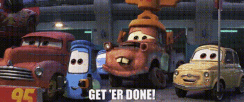 Cars 3 Tow Mater GIF - Cars 3 Tow Mater Get Er Done GIFs