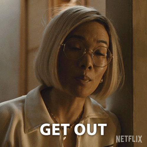 Get Out Amy Lau GIF - Get Out Amy Lau Beef GIFs