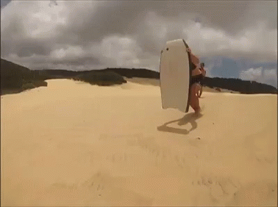 Sand Boarding Fail GIF - Sand Boarding Fail Lol GIFs
