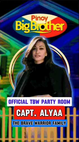a poster for pinoy big brother showing a woman