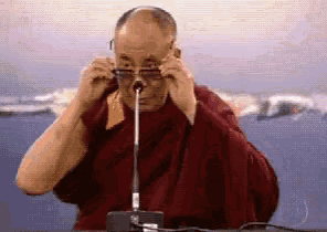 Dalai Lama Deal With It GIF - Dalai Lama Deal With It Monk GIFs