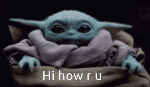Hello Baby Yoda GIF - Hello Baby Yoda GIFs