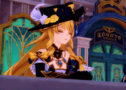 a girl with long blonde hair is standing in front of a building with a sign that says ' a '