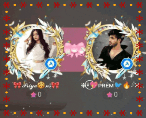a picture of a man and a woman with the name priya on the bottom