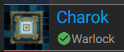 a screenshot of a video game with charok and warlock