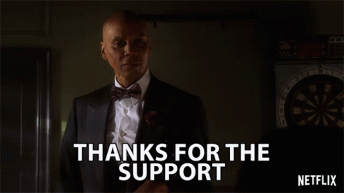 Thanks For The Support Robert Lee GIF - Thanks For The Support Robert Lee Ru Paul GIFs