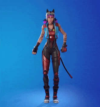 a woman in a cat costume is dancing with her arms in the air